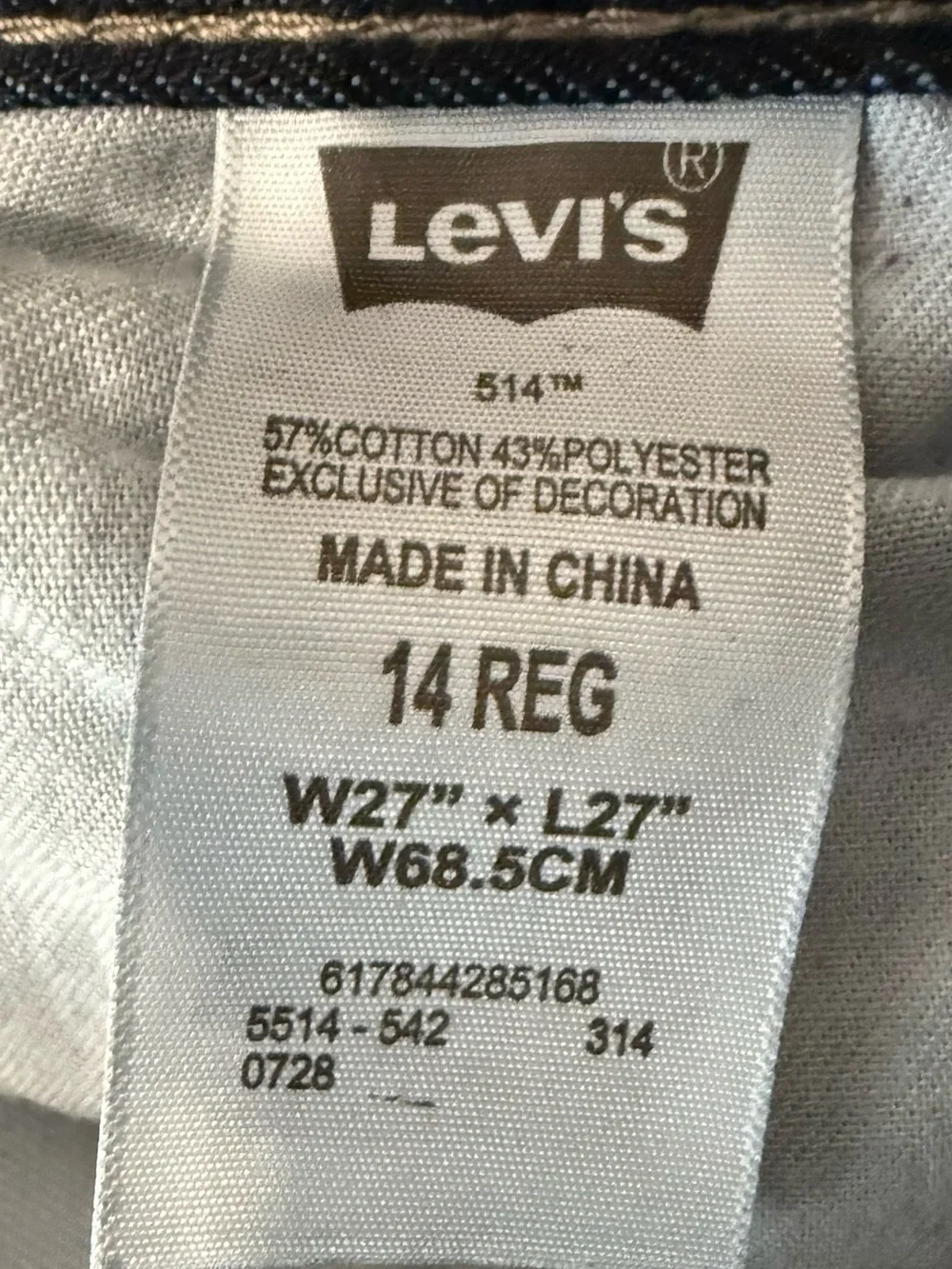 Levi's 514 Straight Jeans - Dark Indigo